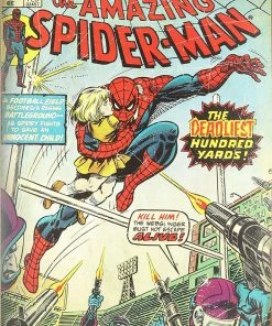 Silver Buffalo Marvel Amazing Spiderman Deadliest Hundred Yards Comic Book Cover Wood Wall Art Plaque, 13 X19 Inches
