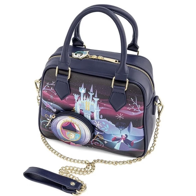 Loungefly Disney Cinderella Castle Series Chain Strap Crossbody 7 Loungefly Disney Cinderella Castle Series Chain Strap Crossbody