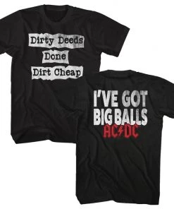 Impact ACDC- Dirt Cheap Black Adult T-shirt Music