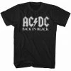 REX Music AC/DC Back In Black, Adult T-Shirt 1 REX Music AC/DC Back In Black, Adult T-Shirt