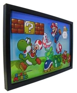 Pyramid America Mario Series Super Mario - Plants Acrylic Screen Print