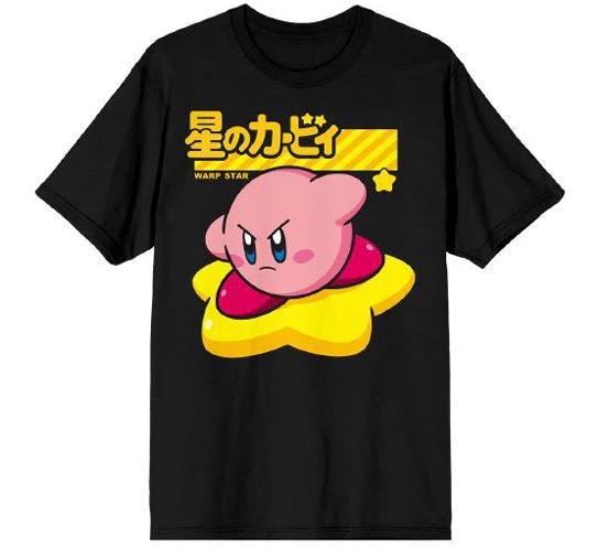 Bioworld Kirby Warp Star T-shirt Anime 3 Bioworld Kirby Warp Star T-shirt Anime