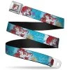Buckle-Down Ariel Face Full Color Pink Blue Seat Belt