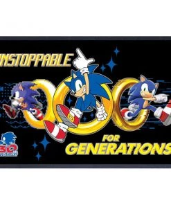 Pyramid America Sonic The Hedgehog 30th Trio Of Rings 11″ X 17″ Framed Print