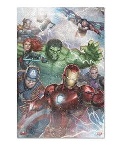 Silver Buffalo Marvel - Avengers The Lightnings Strike Group Shot Canvas Wall Art