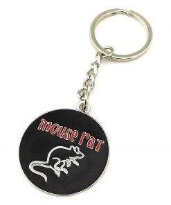 Surreal Entertainment Keychains Parks And Recreation Andy Dwyer Mouse Rat Band Metal Keychain