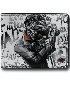 Buckle-Down Joker Brilliant-Twisted-Insane-Mad Psycho Pose Men's Wallet DC Comics