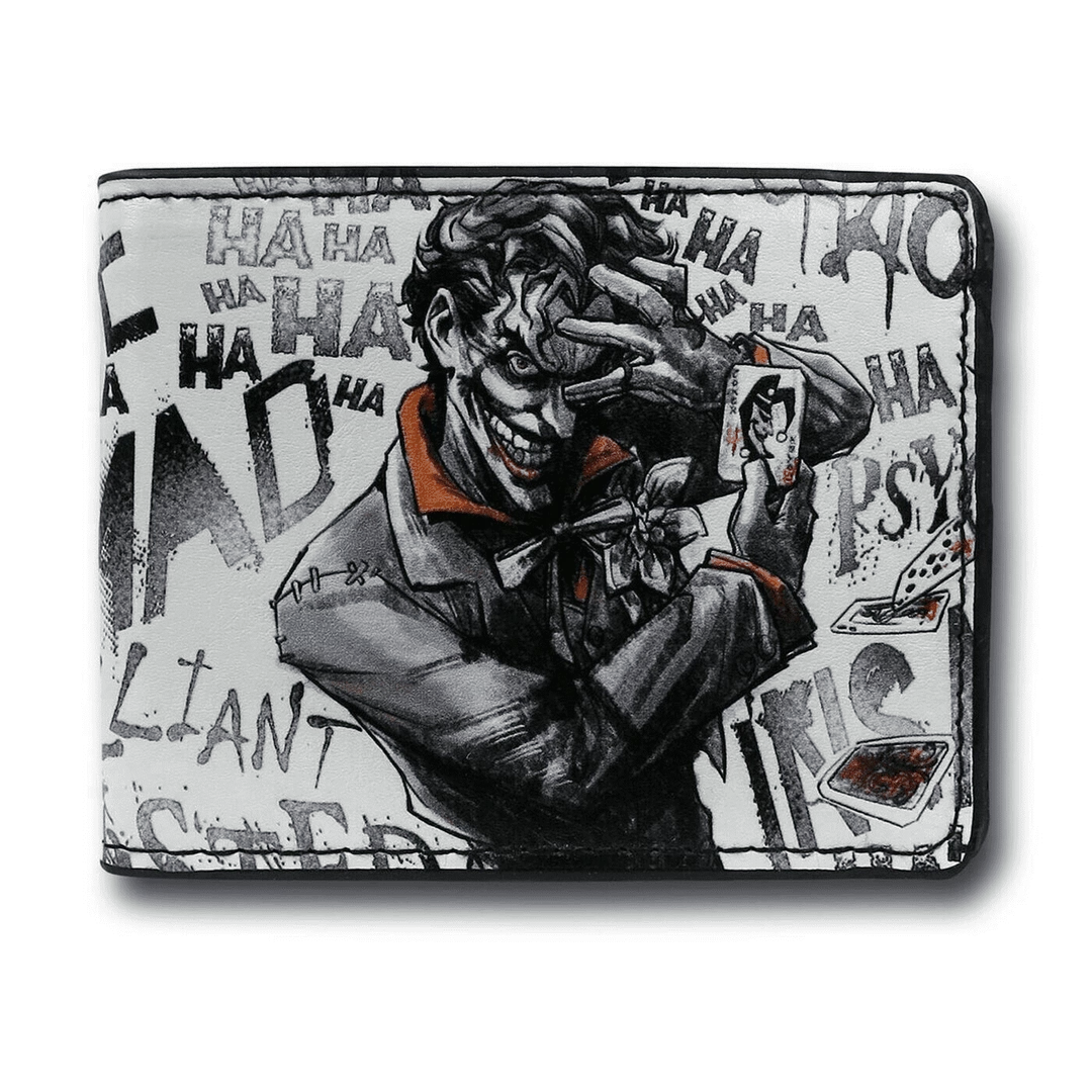 Buckle-Down Joker Brilliant-Twisted-Insane-Mad Psycho Pose Men's Wallet DC Comics 3 Buckle-Down Joker Brilliant-Twisted-Insane-Mad Psycho Pose Men's Wallet DC Comics