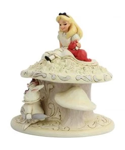 Enesco White Woodland Alice Wonderland Figurine