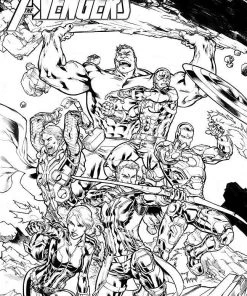 Diamond Marvel Avengers Coloring Poster