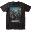 Impact Marvel Comics The Avengers Poster Adult Fitted Jersey T-Shirt Graphic Tee Disney