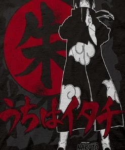 Ripple Junction Naruto Shippuden - Itachi Symbols Adult Fitted T-Shirt Anime