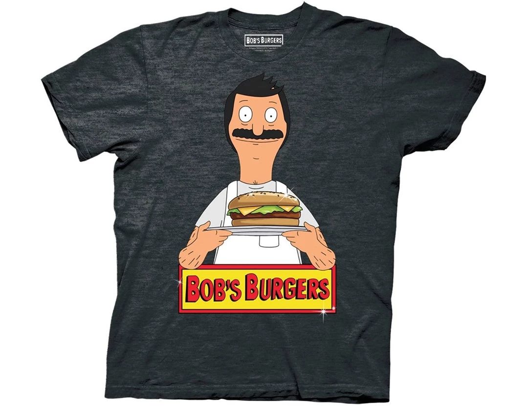 Ripple Junction Bob's Burgers Shiny Burger Adult T-Shirt 3 Ripple Junction Bob's Burgers Shiny Burger Adult T-Shirt