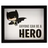 Open Road Brands DC Comics Justice League- Batman Anyone Can Be A Hero Deep Framed Wall Decor 2 Open Road Brands DC Comics Justice League- Batman Anyone Can Be A Hero Deep Framed Wall Decor