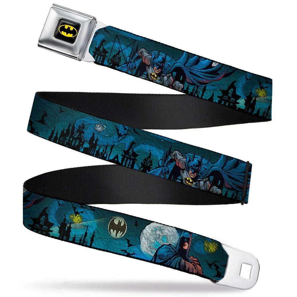 Buckle-Down DC Comics Batman Gothic Knights Poses Webbing Seatbelt Buckle Belt 3 Buckle-Down DC Comics Batman Gothic Knights Poses Webbing Seatbelt Buckle Belt