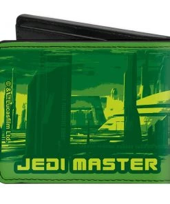Buckle-Down Star Wars The Clone Wars Yoda Jedi Master Action Pose Billfold Wallet