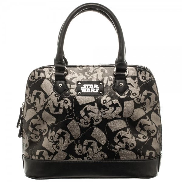 Bioworld Disney Star Wars: Storm Trooper Dome Satchel With Metal Charm 3 Bioworld Disney Star Wars: Storm Trooper Dome Satchel With Metal Charm