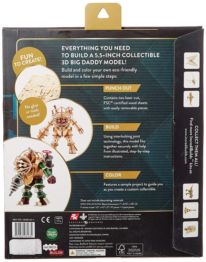 FSC BioShock: Big Daddy 3D Wood Model And Poster Video Games 5 FSC BioShock: Big Daddy 3D Wood Model And Poster Video Games