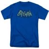 Trevco Batman-Bat Logo - Short Sleeve Adult T-Shirt - Royal Blue DC Comics