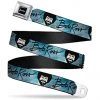 Buckle-Down Belts Bob Ross Autograph/smiling Full Color ADULT'S Seat Belt Buckle Belt