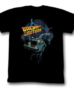 American Classics Back To The Future Movie Lightning Car Adult Unisex T-Shirt Tee