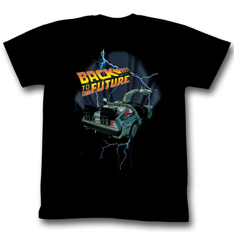American Classics Back To The Future Movie Lightning Car Adult Unisex T-Shirt Tee 3 American Classics Back To The Future Movie Lightning Car Adult Unisex T-Shirt Tee