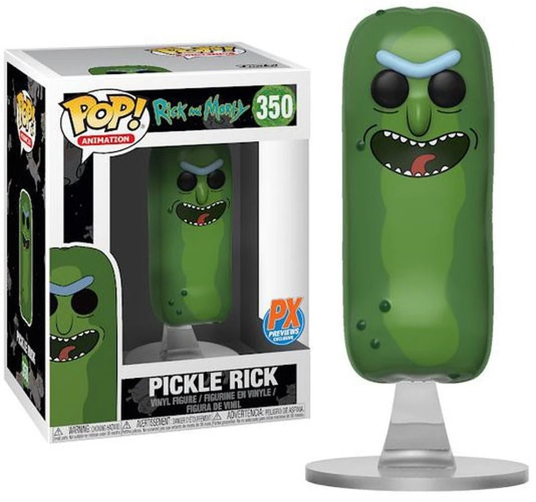Funko Pops! Funko Pop! Animation: Rick & Morty: Pickle No Limbs Version Vinyl Figure 3 Funko Pops! Funko Pop! Animation: Rick & Morty: Pickle No Limbs Version Vinyl Figure