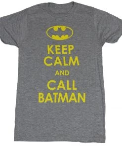 Bioworld DC Comics Batman Bat Logo Keep Calm And Call Batman T-Shirt