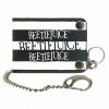 Bioworld Movies Beetlejuice Logo Black And White Bi-fold Snap Close Wallet With Chain