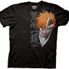 Ripple Junction Anime Bleach Ichigo Closeup Adult T-Shirt