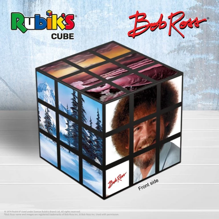 USAopoly Games Bob Ross Edition Rubik's Cube 3 USAopoly Games Bob Ross Edition Rubik's Cube