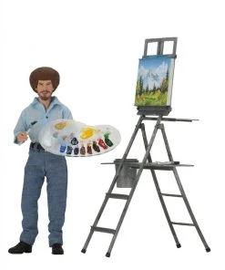 NECA Bob Ross The Joy Of Painting Figure TV Series