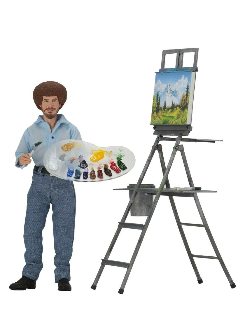 NECA Bob Ross The Joy Of Painting Figure TV Series 3 NECA Bob Ross The Joy Of Painting Figure TV Series