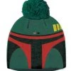Danielle Nicole Star Wars Boba Fett Knitted Acrylic Winter Hat Beanie With Pom