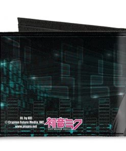 Buckle-Down Anime Hatsune Miku Pose Singing Pose Equalizer Canvas Billfold Wallet 7 Buckle-Down Anime Hatsune Miku Pose Singing Pose Equalizer Canvas Billfold Wallet