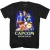 Movies American Classics Capcom Video Game Heroes Black Adult T-Shirt