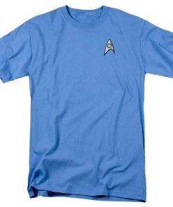 Trevco Movies Star Trek TV Series Spock & McCoy Science Uniform Adult T-Shirt