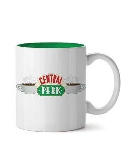 Silver Buffalo Warner Brothers Friends Central Perk Logo Ceramic Mug, 20 Oz, White