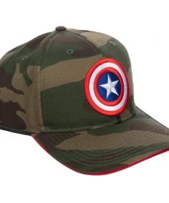 Bioworld Captain America Camo Pre-Curved Bill Snapback