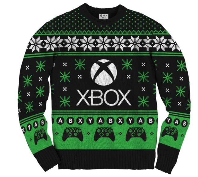 Ripple Junction Video Games Xbox Logo Pattern Christmas Sweater 3 Ripple Junction Video Games Xbox Logo Pattern Christmas Sweater