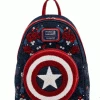 Loungefly Marvel Captain America 80TH Anniversary Mini Backpack 1 Loungefly Marvel Captain America 80TH Anniversary Mini Backpack