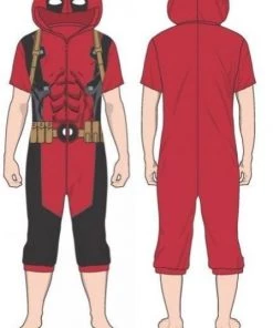 Bioworld Marvel Deadpool Cropped Union Suit
