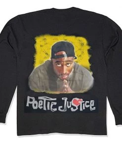 REX Tupac Poetic Justice Black Long Sleeve Music