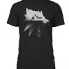 JINX The Witcher 3 Men's White Wolf Silhouette T-Shirt Video Games