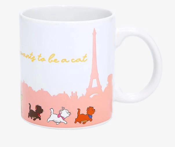 Silver Buffalo Aristocats Marie Paris 20oz Ceramic Pattern Mug 3 Silver Buffalo Aristocats Marie Paris 20oz Ceramic Pattern Mug