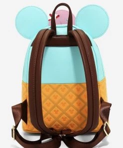 Loungefly Disney Mickey And Minnie Mouse Sweet Ice Cream Mini Backpack 7 Loungefly Disney Mickey And Minnie Mouse Sweet Ice Cream Mini Backpack