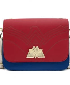 Loungefly Wonder Woman Swivel Lock Lasso Strap Crossbody Bag