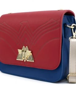 Loungefly Wonder Woman Swivel Lock Lasso Strap Crossbody Bag