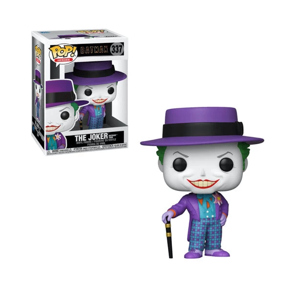 Funko Pops! DC Heroes: Batman 1989 - Joker W/ Hat Funko Pop! Vinyl Figure 4 Funko Pops! DC Heroes: Batman 1989 - Joker W/ Hat Funko Pop! Vinyl Figure