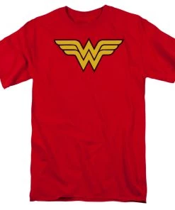 Trevco DC Comics Wonder Woman Logo Adult Fitted T-Shirt